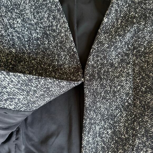 BOSS NWOT Jevanala Cropped Tweed Blazer Black White Workwear Business Office 4P - Picture 3 of 10